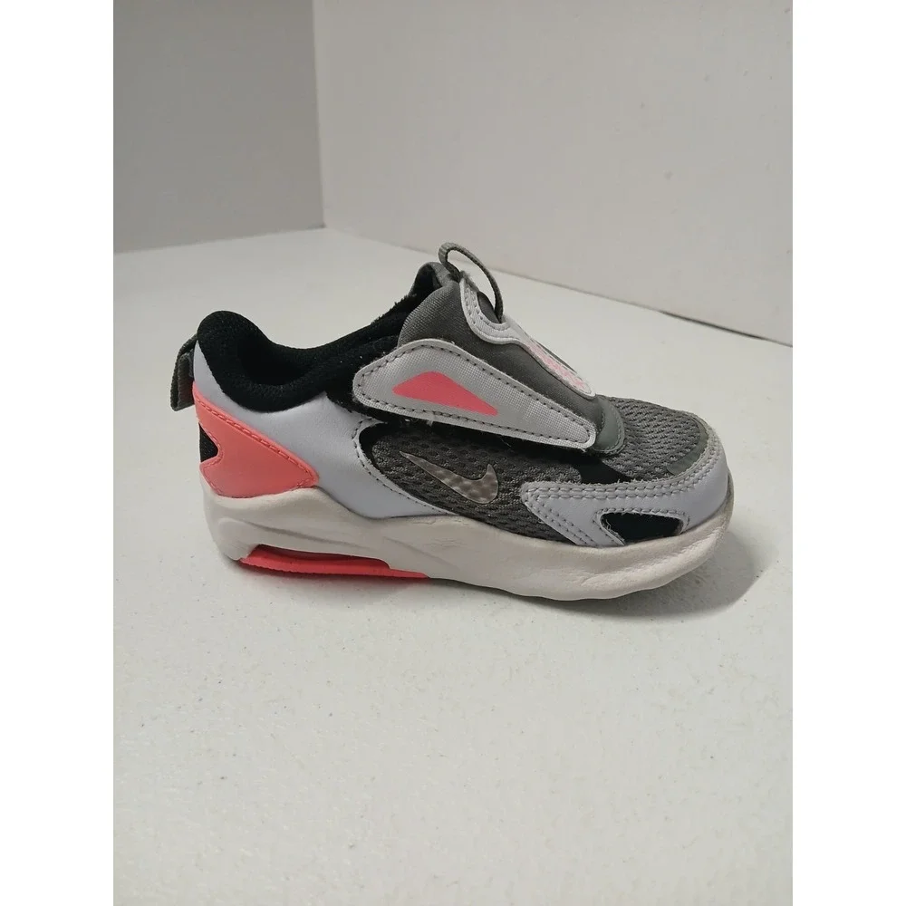Nike‎ Toddlers' Air Max Bolt (TDE) Shoes White Gray Pink Size 7C